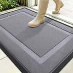 OLANLY Front Door Mat Outside 35x23, All-Season Heavy-Duty Rubber Doormat by OLANLY