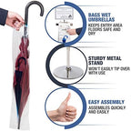 Umbrella Bag Wrapper Station with Sign Frame - Wrap Umbrellas for Rain - Be Safe, Wrap it up! - 200 Long Bags Included - Image 3