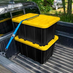 Sterilite Industrial Storage Tote with Lids for Garage, 27 Gallon, 8-Pack - Image 4