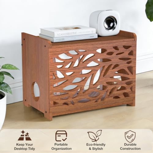 Router Box Hider & Projector Shelf -Decorative WiFi Router Storage Cabinet - Image 3