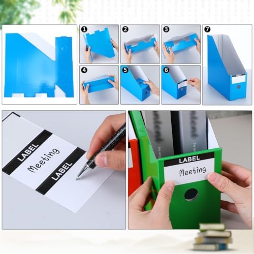 Geyee 50 Pcs Cardboard Magazine Holder Magazine File Holder, Multicolor - Image 3