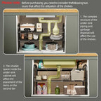 Under Sink Organizers and Storage,Expandable under cabinet organizer Shelf - Image 2