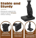 Black Cheetah Book Ends, Decorative Leopard Bookends for Shelves - Image 2