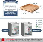 Pull Out Cabinet Drawers - 9x2 Size Options (10-29'W,18-21'D), Pre-Assembled with Soft Close Slides, Solid Beechwood, Easy Installation(DRAWER-26x16) - Image 2