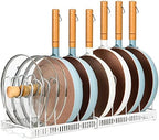 ROOHUA Pot and Pan Lid Organizer Rack for Under Cabinet, 12"-23" Expandable by ROOHUA