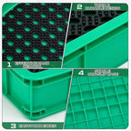 Cinnvoice Tennis Court Shoe Cleaning Tray with Brush Mat, Clay & Sand Removal for Courts, Sports Facilities, Entryway Boot Cleaner, 24 x 16.5 x 3.7 Inches - Image 3