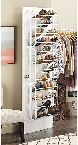 Whitmor Over The Door Shoe Rack, 36 Pair, White - Image 4