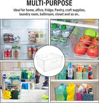 Clear Extra Large Plastic Storage Bins, Perfect for Pantry Organizers and Storage Containers Fridge Organizer Plastic Bins Kitchen Organizer Bin for Organizing Under Sink Refrigerator Organization - Image 5