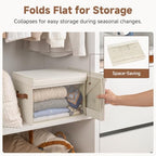 StorageWorks Fabric Storage Bins with Lids, Large Closet Storage Bins - Image 4