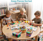 Vtopmart 6 Pack 5 Qt Clear Storage Bins with Lids for Toy & Craft Storage - Image 3