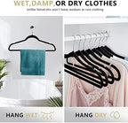 50 Pack Slim Plastic Clothes Hangers Grey - Image 6
