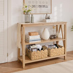 StorageWorks Wicker Baskets for Nursery, Water Hyacinth Scalloped Baskets - Image 6
