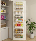 Mefirt White 12 Inch Wide Narrow Over The Door Pantry Organizer by Mefirt