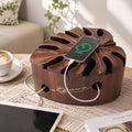 Acacia Wood Cable Management Box, Wooden Hider & Organizer for Power Strip by Unknown