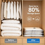 12 Pack Vacuum Compression Bags with 2‑in‑1 Rechargeable Air Pump - Image 5