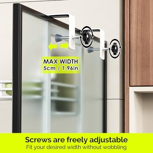 Orimade Over The Door Shower Caddy Adjustable 3 Tier White,Bathroom Hanging Organizer Shelf Rustproof with 4 Hooks,Shower Basket with Soap Holder and Suction Cup - Image 4