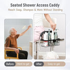 TYYIHUA Shower Caddy Basket Hanging on Shower Chair Arms - Image 2