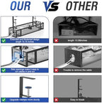 Cable Management, 15.75" Under Desk Cable Management Tray No Drill - Image 2