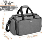 BAFASO Large Capacity Hairdresser Bag with Adjustable Dividers, Gray - Image 6