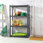 Sterilite 4 Shelf Unit, Heavy-Duty Plastic Storage & Utility Shelving Rack - Image 5