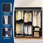 Garvee Heavy Duty Carbon Steel Portable Closet, 1100lbs, Adjustable - Image 3