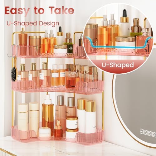Corner Bathroom Counter Organizer 3-Tier Bathroom Organizer - Image 4