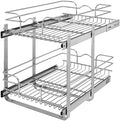 Rev-A-Shelf Pullout Organizer for Cabinets, Min Opening Width of 15" by Rev-A-Shelf