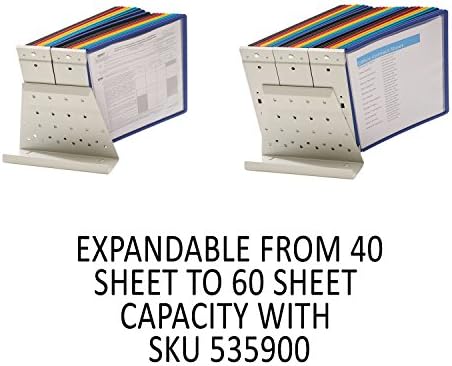 Durable Desktop Reference System, 20 Double-Sided Panels, Assorted Colors - Image 3