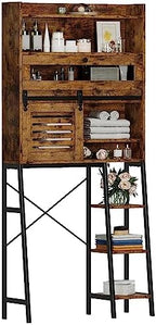 IRONCK Over The Toilet Storage Cabinet with Sliding Barn Door by IRONCK