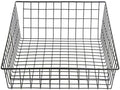 WIRECRAFT MANUFACTURING COMPANY Bagel Basket Rectangular Black Wire - 14" L x 20" W x 3"-6" H by Hubert