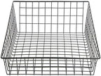 WIRECRAFT MANUFACTURING COMPANY Bagel Basket Rectangular Black Wire - 14" L x 20" W x 3"-6" H by Hubert