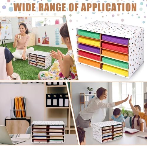 Colingmill 2 Pcs Boho Classroom Paper Storage Organizer 19x12 Inch - Image 3