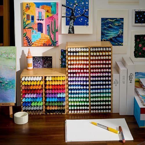 MEEDEN Bamboo Marker Organizer for Desk: Wooden Storage Holds 126 Markers - Image 7