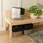 NaturalCozy Storage Cubes 11 Inch Cotton Rope Woven Baskets for Organizing, 3-Pack | Cube Storage Bin | Square Storage Baskets for Shelves Organizer, Classroom, Kids Toy Bins, Closet, Baby Nursery - Image 5