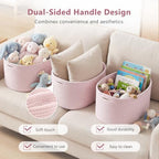 ECDYQXVU 15x10x9 Inch Woven Cotton Rope Storage Basket, 2 Pack - Image 4
