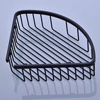 304 Stainless Steel Shower Caddy Corner Basket Shelf Bathroom Organizer Wall Mounted Storage, Matte Black Plated Finish Heavy Duty - Image 3