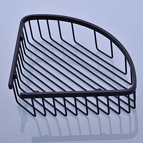 304 Stainless Steel Shower Caddy Corner Basket Shelf Bathroom Organizer Wall Mounted Storage, Matte Black Plated Finish Heavy Duty - Image 3