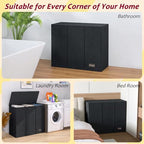 220L Laundry Hamper 3 Section,Large Laundry Hamper with Lid,Dirty Clothes Hamper with 3 Inner Bags,Collapsible Laundry Basket Organizer for Laundry Room,Bedroom,Laundry Sorter Hamper 3 Compartment - Image 7