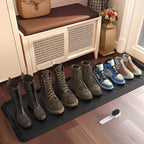 Extra Large Heavy Duty Boot Natural Rubber Shoe Mat for Entryway with Shoes Brush Large Boot Mat Multi-Purpose for Indoor or Outdoor, 16.1x 47.6 Inches by Unknown