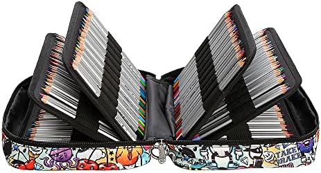 Lbxgap 300 Slots Colored Pencil Case w/Handle & Shoulder Strap - Image 2
