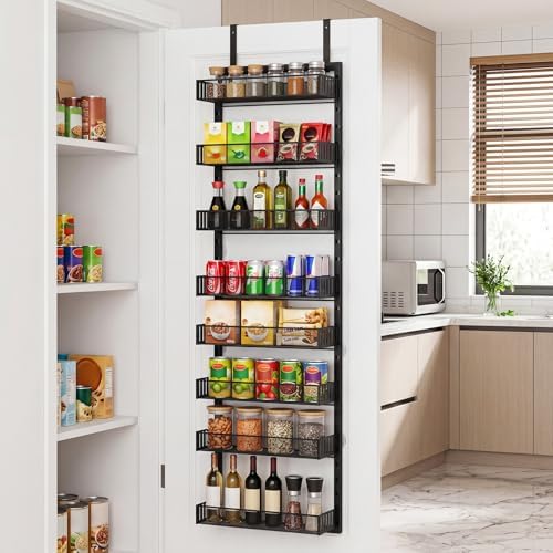 Pantry Door Organizer, Over the Door Spice Rack, 2 Pack - Image 7