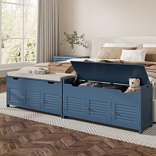 ChooChoo Shoe Storage Bench with Lift Top Storage & Cushioned Seats - Image 5