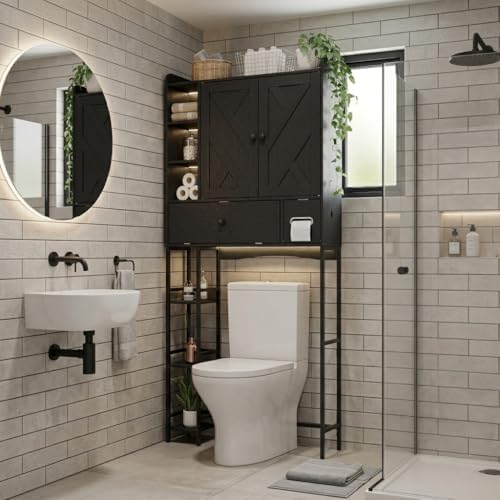 Garvee Over-The-Toilet Storage Rack, Modern Bathroom Organizer - Image 6
