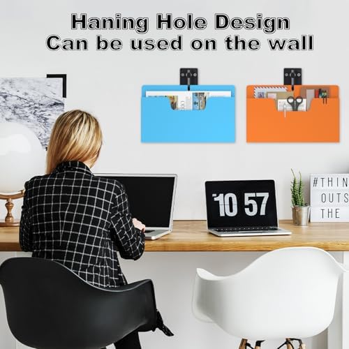MFTEK Magnetic File Holder 6 Pockets Paper Holder, Hanging File Organizer Horizontal Magnetic Mail Letter Folder Office Supplies Storage for Cabinets, Whiteboard, Refrigerator - Image 5