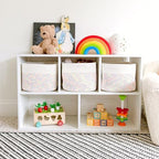 NaturalCozy Storage Cubes 9”x9”x7”Cotton Rope Woven Baskets for Organizing 3-Pack | 9 Inch Cube Storage Bin | Small Basket for Shelf Nursery, Pantry, Decorative Plant, Bathroom Closet, Toy Gift - Image 3