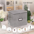 Champagne Flute Storage Box with Dividers, 2 Pack - Image 4