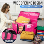 TAILI 8 Pack Pink Extra Large Moving Bags,Storage Bags with Visible Window - Image 4