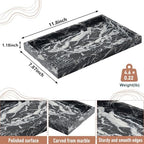 Marble Bathroom Tray,Pure Natural Vanity Tray - Image 3