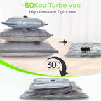 Vacbird Vacuum Bags for Travel with USB Pump, 12 Pack Carry-on Size Compression Packing for Luggage and Suitcase, Space Saver Bags for Clothes and Clothing Travel - Image 5
