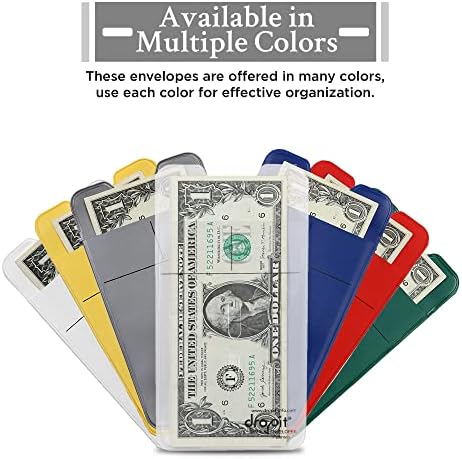 UBICON Reusable Vinyl Safe Deposit Envelope, Yellow, Size 100 - Image 4